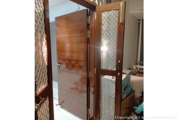 Exterior Painting, False Ceiling, Interior Painting, Wood Polish, and Home Painting Recent Project at Sayeedabad Colony, Saidabad Hyderabad