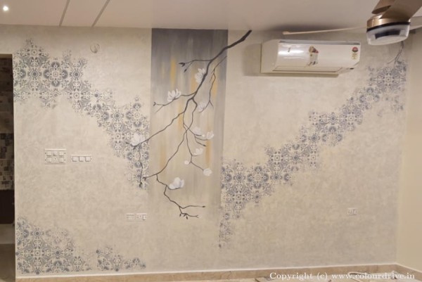 Texture Painting, and Home Painting Recent Project at Uppal Hyderabad