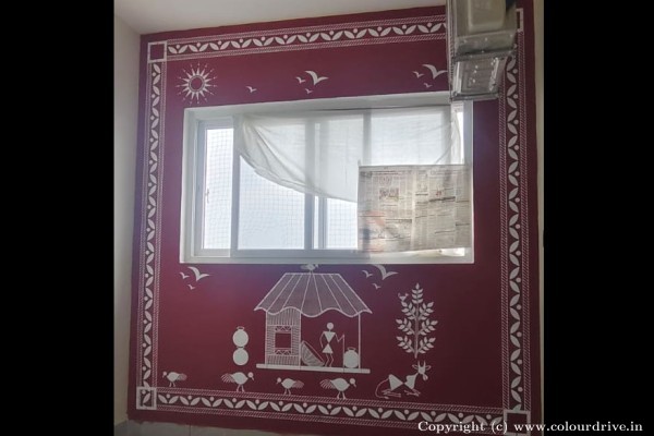 Stencil Painting, and Home Painting Recent Project at JP Nagar Bangalore