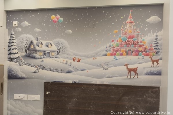 House Wallpaper, and Home Painting Recent Project at Bommasandra Bangalore