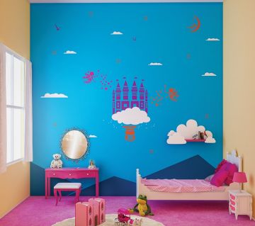 ColourDrive-Asian Paints Once Upon a time - Day View Kids Room Decor Design Painting  for 