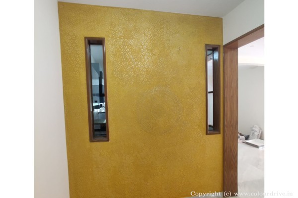 Stencil Painting,  Texture Painting, and Home Painting Recent Project at Doddanagamangala Bangalore