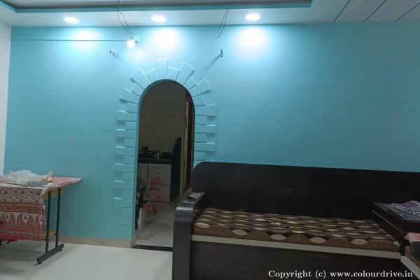 Enamel Painting,  Interior Painting,  Stencil Painting, and Home Painting Recent Project at Hinjewadi Pune